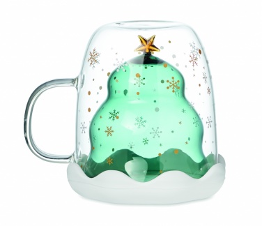 Logo trade corporate gift photo of: Double wall borosilicate mug