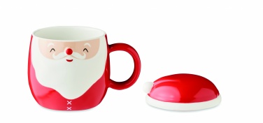 Logotrade promotional product picture of: Ceramic mug with lid 370 ml