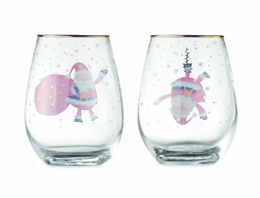 Logotrade corporate gifts photo of: Set of 2 Christmas glasses