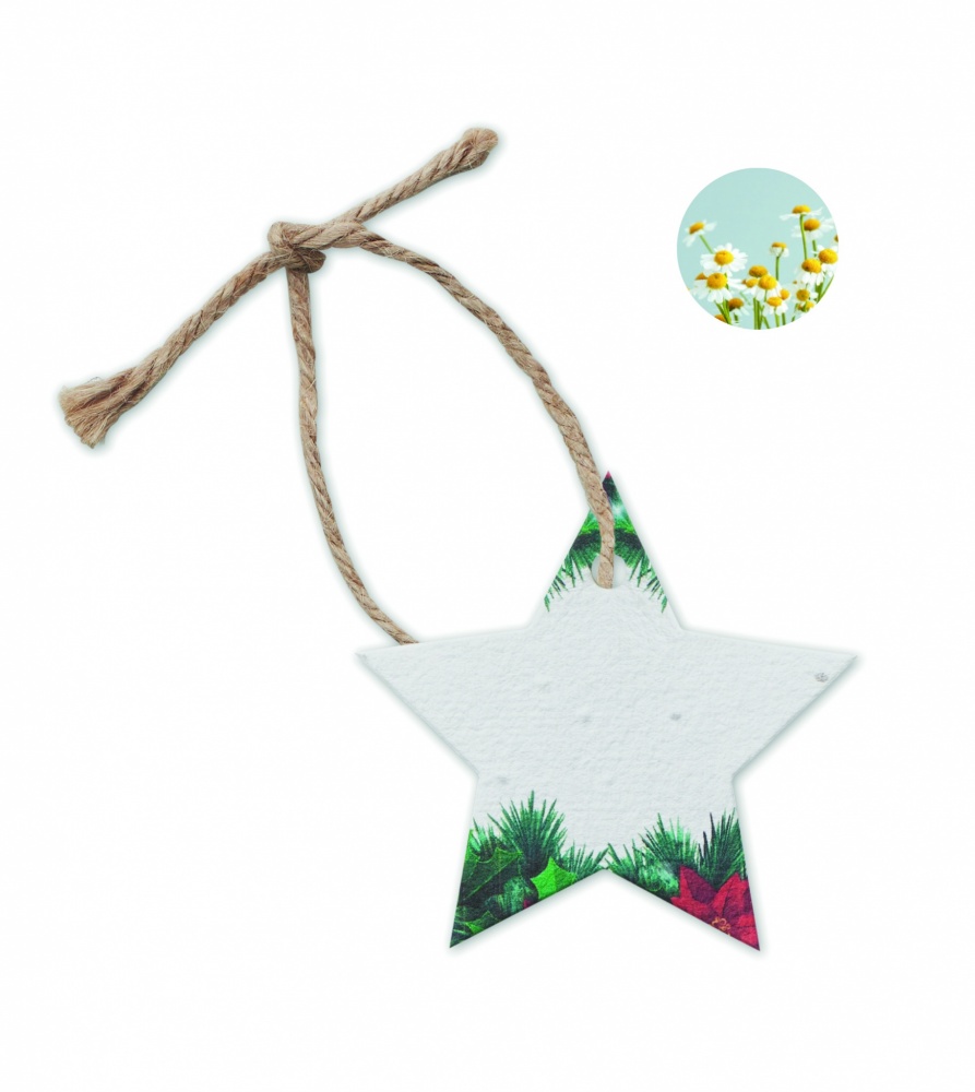 Logotrade corporate gifts photo of: Seed paper Xmas ornament