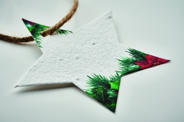 Logotrade promotional item picture of: Seed paper Xmas ornament