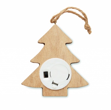 Logo trade corporate gifts image of: Wooden weed tree with lights