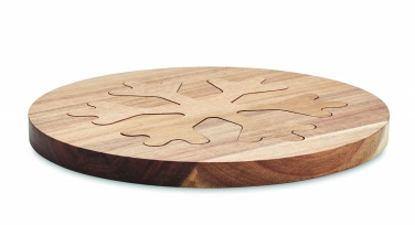 Logotrade promotional items photo of: Acacia wooden pot holders set