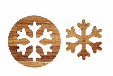 Logotrade promotional gift image of: Acacia wooden pot holders set