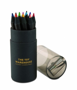 Logotrade advertising product image of: Black colouring pencils