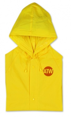 Logo trade promotional merchandise photo of: PVC raincoat with hood