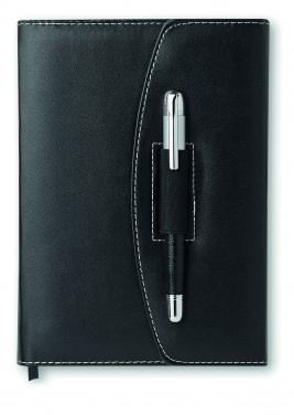 Logo trade corporate gifts picture of: A5 notebook portfolio with pen