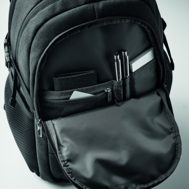 Logo trade promotional gifts image of: 600D RPET laptop backpack