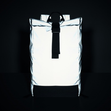 Logotrade promotional merchandise photo of: Reflective Rolltop backpack