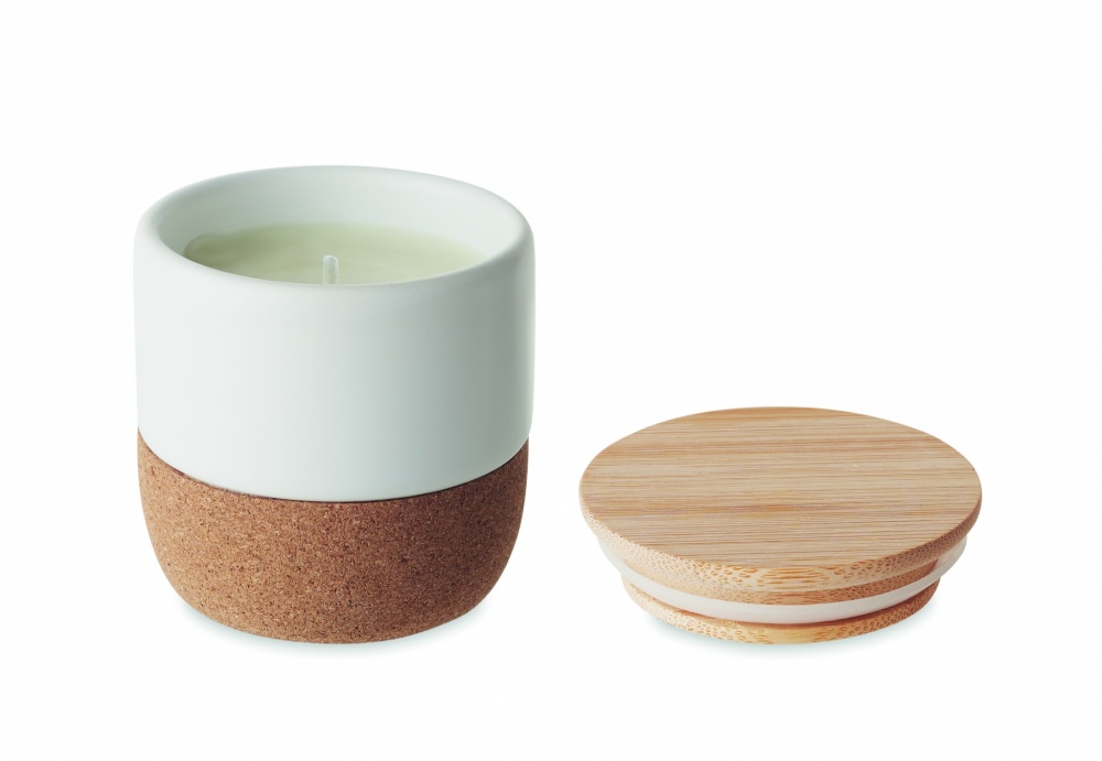 Logo trade corporate gifts picture of: Plant based wax candle 80 gr
