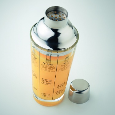 Logo trade advertising products image of: Glass cocktail shaker 400 ml