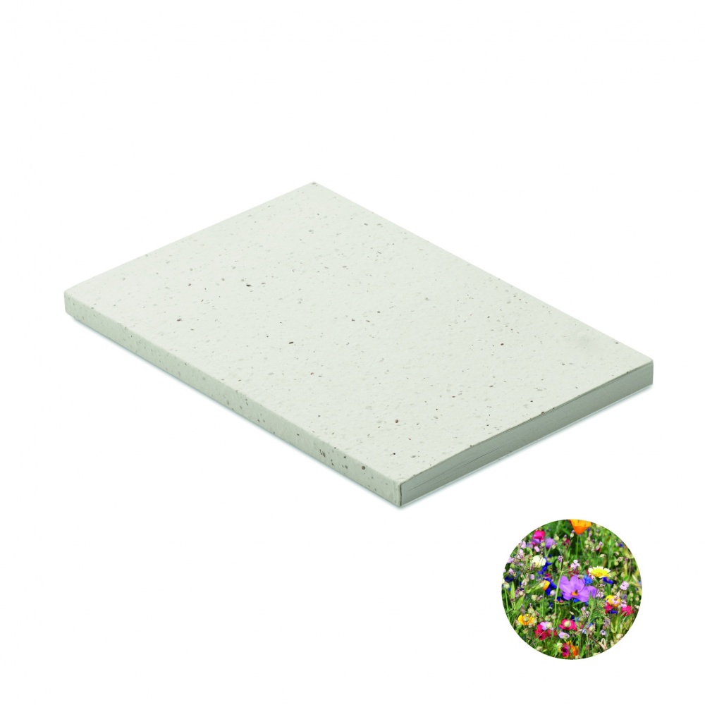 Logo trade promotional products image of: A5 seed paper cover notebook