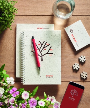 Logotrade promotional gift picture of: A5 seed paper cover notebook