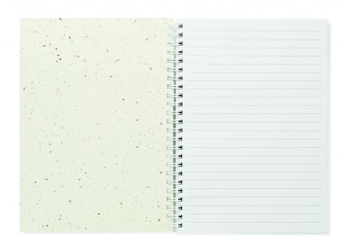 Logo trade promotional giveaways image of: A5 seed paper cover notebook