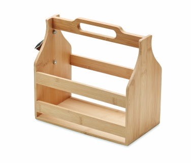 Logotrade promotional product picture of: 6 beer crate in bamboo