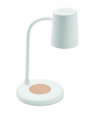 Logo trade promotional giveaways picture of: Wireless charger, lamp speaker