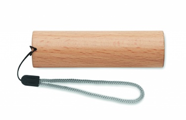 Logotrade advertising product picture of: Beech wood rechargeable torch