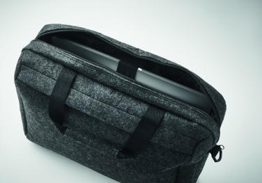 Logotrade business gift image of: 15 inch RPET felt laptop bag
