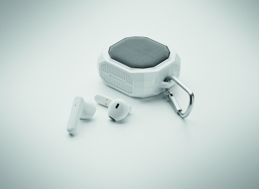 Logotrade promotional merchandise photo of: TWS earbuds with solar charger