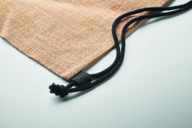 Logo trade promotional item photo of: Jute drawstring bag