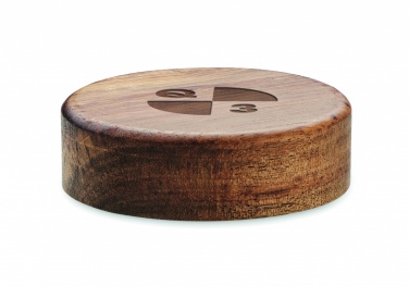 Logotrade promotional merchandise image of: Wireless charger in acacia 15W