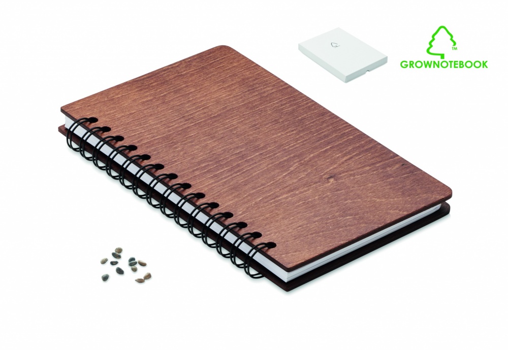 Logo trade promotional giveaways picture of: A5 Birch tree GROWBOOK™