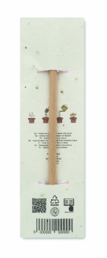 Logotrade business gifts photo of: Natural pencil in seeded pouch