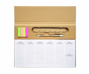 Logotrade promotional product picture of: Weekly desktop planner