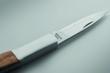 Logotrade corporate gift picture of: Foldable knife in acacia wood