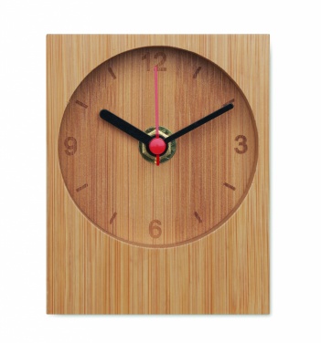 Logotrade corporate gift picture of: Bamboo table clock