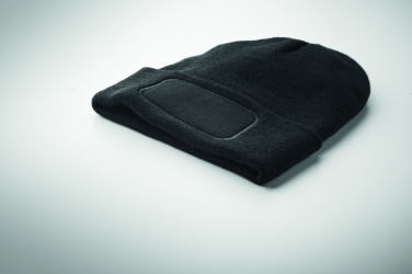 Logo trade promotional gifts image of: Unisex beanie RPET polyester