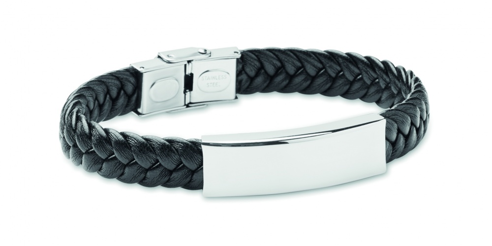 Logotrade promotional item image of: Braided faux leather bracelet