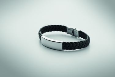 Logotrade business gift image of: Braided faux leather bracelet