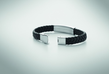 Logotrade promotional products photo of: Braided faux leather bracelet