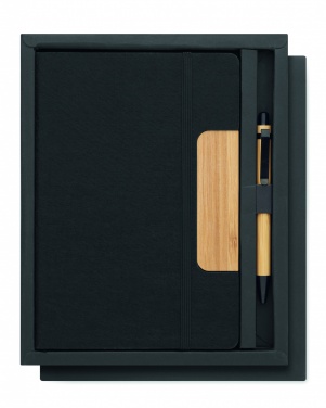 Logo trade promotional giveaways picture of: A5 RPET notebook set