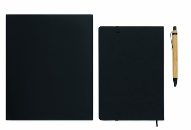 Logo trade promotional giveaways picture of: A5 RPET notebook set