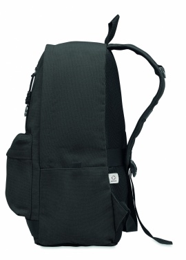 Logotrade promotional item picture of: A 15-inch laptop backpack made of recycled pre-consumer cotton with customizable printing