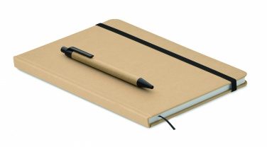 Logo trade advertising products picture of: Caratil A5 notebook in recycled carton