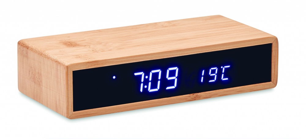 Logotrade promotional item picture of: Wireless charger in bamboo 5W