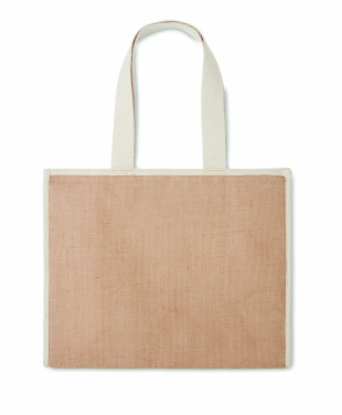 Logotrade promotional gift picture of: Jute and canvas cooler bag