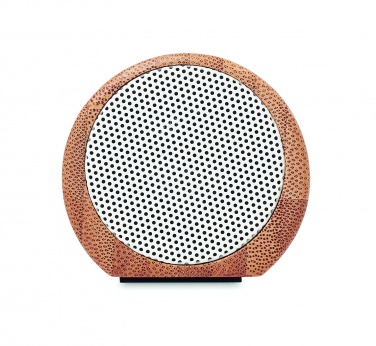 Logo trade corporate gifts image of: Wireless bamboo speaker 2x5W