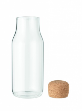 Logotrade business gifts photo of: Glass bottle cork lid 600 ml
