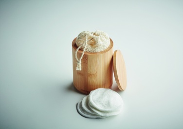 Logotrade promotional merchandise image of: Bamboo fibre cleansing pad set