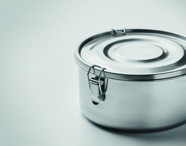 Logo trade advertising products picture of: Set of 2 stainless steel boxes
