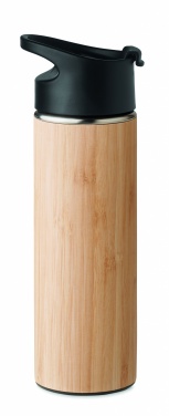 Logotrade promotional products photo of: Double wall bamboo flask 450ml