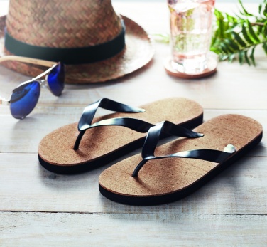Logotrade advertising product picture of: Cork beach slippers L