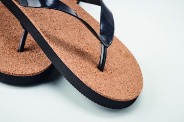 Logo trade promotional giveaways image of: Cork beach slippers L