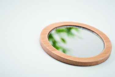 Logotrade promotional giveaway picture of: Bamboo make-up mirror