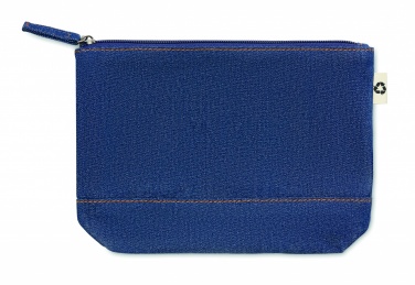 Logotrade advertising product picture of: Recycled denim cosmetic pouch