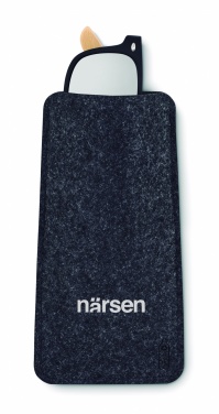 Logo trade promotional merchandise photo of: RPET felt glasses case